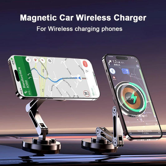 DULGE Adjustable & Foldable Magnetic Car Wireless Charger