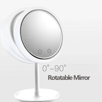 DULGE USB Charging COOL LED Makeup Mirror with Inbuilt Fan