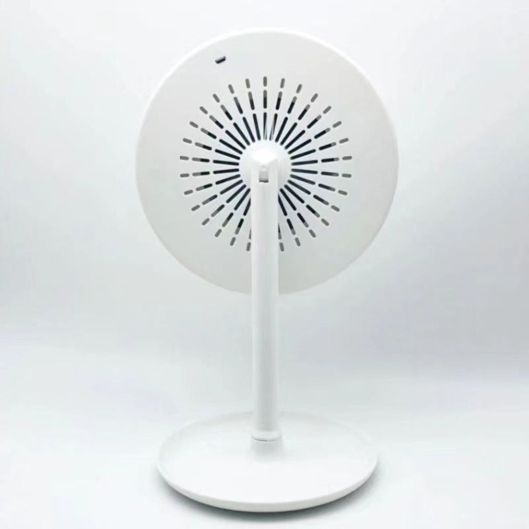 DULGE USB Charging COOL LED Makeup Mirror with Inbuilt Fan