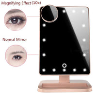 DULGE LED Makeup Mirror with Bluetooth Speaker