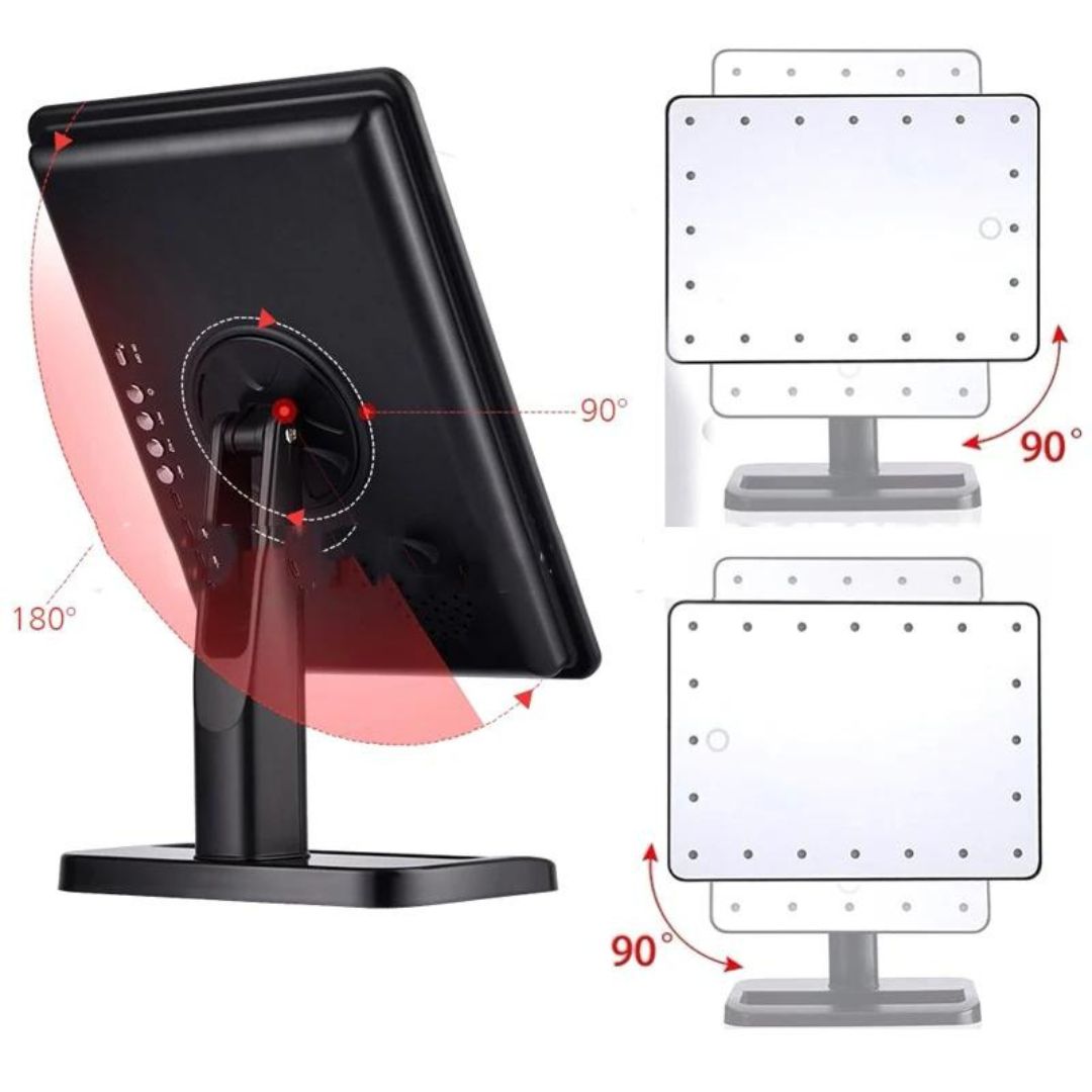 DULGE LED Makeup Mirror with Bluetooth Speaker