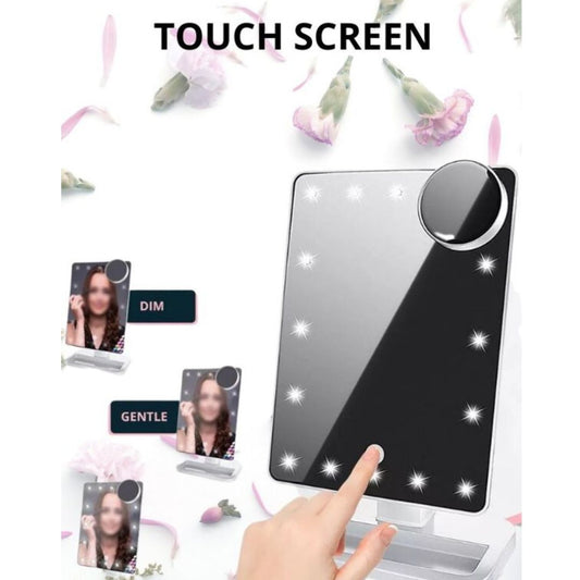 DULGE LED Makeup Mirror with Bluetooth Speaker