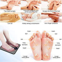 EMS Electric Foot Massager with Leg Muscle Stimulator Mat for Pain Relief