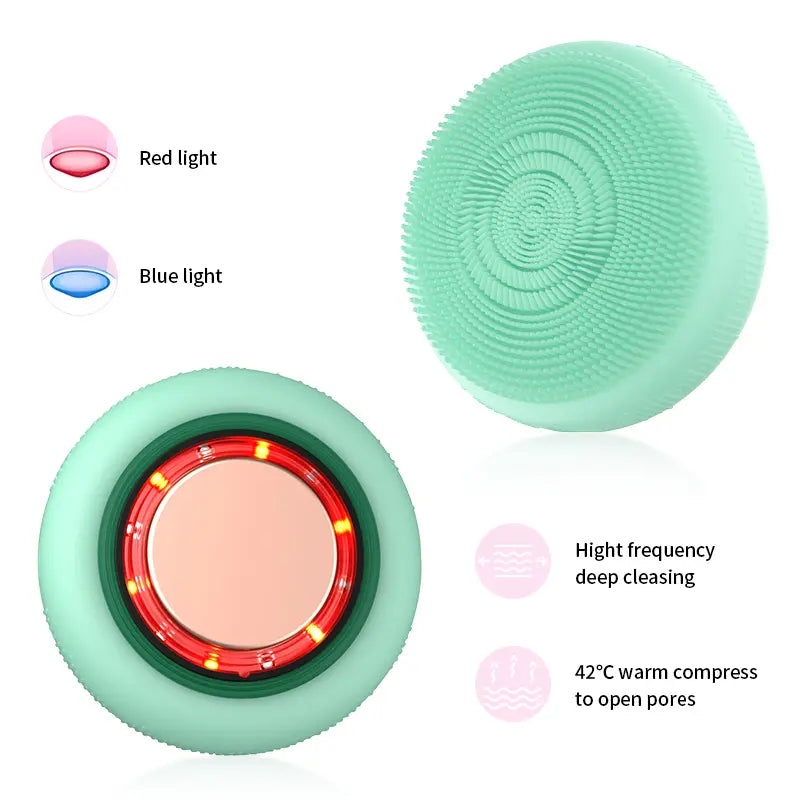 Sonic Facial Cleansing Brush With Build In LED Lights