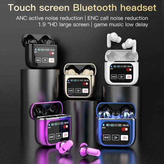 DULGE A9 Pro HiFi Wireless Earbuds with ANC and Touch Display