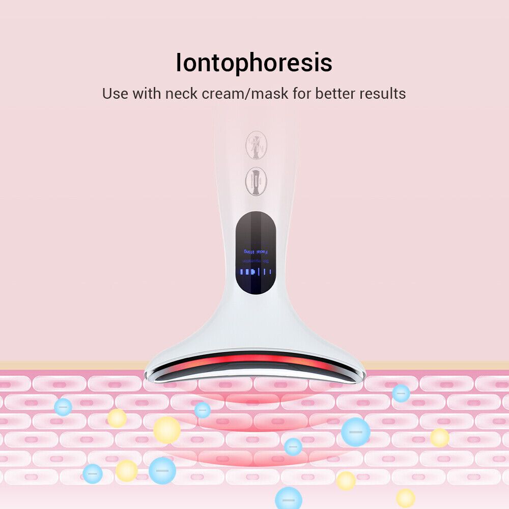 EMS Face Neck Anti Wrinkle Skin Tightening Lifting LED Massager