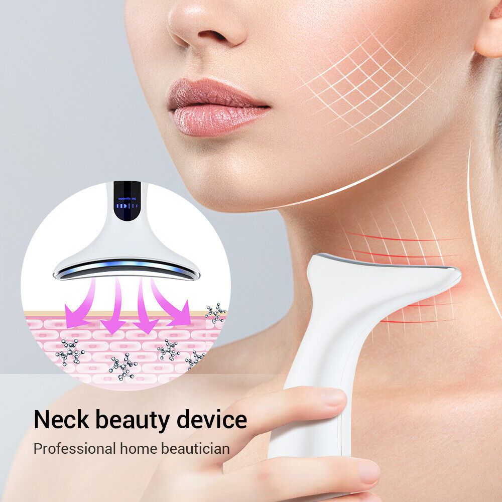 EMS Face Neck Anti Wrinkle Skin Tightening Lifting LED Massager