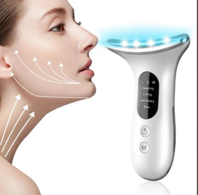 EMS Face Neck Anti Wrinkle Skin Tightening Lifting LED Massager