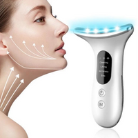 EMS Face Neck Anti Wrinkle Skin Tightening Lifting LED Massager