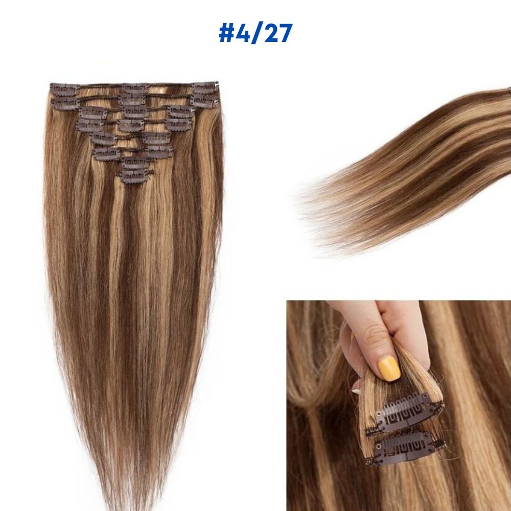 Seamless 20" Clip-In European Remy Human Hair Extensions - 150g