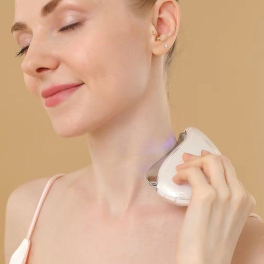 Gua Sha La Beauté: LED Galvanic Anti-Aging Sculpting Device By DULGE