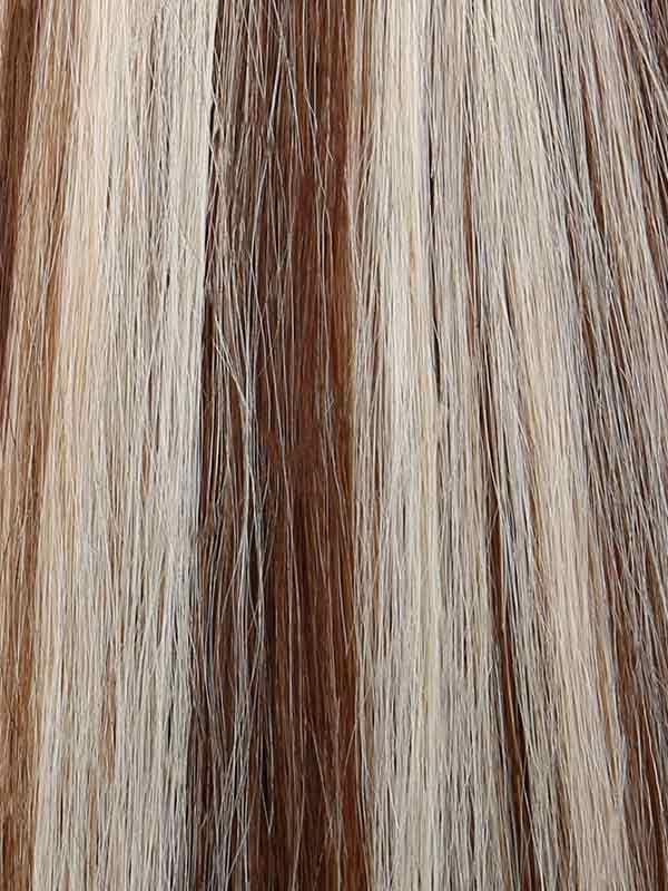 #6/60 Brown Blonde Mix 24" Full Head Clip In Human Hair Extensions - dulgehairextensions.com.au