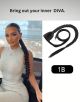 Synthetic Braided Color #1B 30 Inch Super Long 140gm  Ponytail