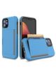 Luxury iPhone 13 Pro Case Card With Slot Blue