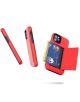 Luxury iPhone 12 Pro Case With Card Slot Red