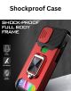 Slide Camera Cover With Card Slot iPhone 12 Pro Max Case Red