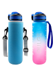  Motivational 32oz BPA-free PINK Water Bottle with Time Marker and Quotes