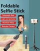 Bluetooth Remote Control Selfie Stick With Rotatable Fill Light