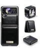 Durable Premium Leather Case For Samsung Galaxy Z Flip 4 Black