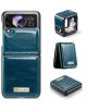Durable Premium Leather Case For Samsung Galaxy Z Flip 4 Blue
